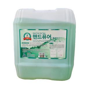 산케미칼 핸드퓨어 18.75L 1개 그린 젤타입 물비누 손세정 핸드크리너