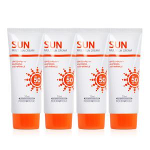 (4개)푸드어홀릭 멀티 선크림 70ml SPF50/PA+++