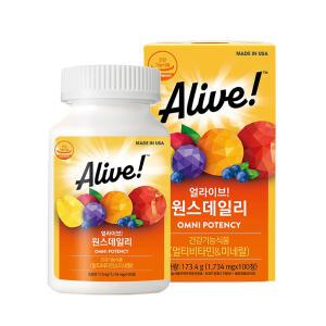 네츄럴라이프얼라이브 얼라이브 원스데일리 1724mg x 100정 1개 정품판매