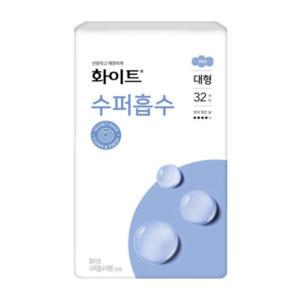 유한킴벌리 화이트 수퍼흡수 대형 32p x 1개 / 생리대