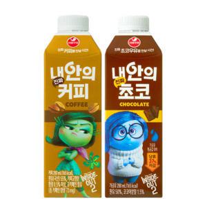 서울우유 내안의진짜 커피18개+초코18개 280ml 총36개