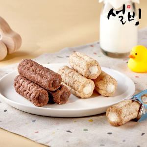 [9900원샵] 설빙 달콤한 고칼슘 츄러스과자 300gx4팩(밀크/초코)