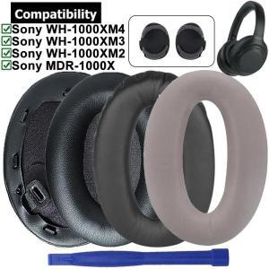 소니호환 WH-1000XM4 MDR-1000X 헤드폰용 교체 이어패드 소프트 폼 쿠션 머프 수리 부품