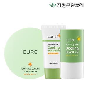 [김정문알로에][김정문알로에] 큐어 쿨링선스틱+쿨링선크림 40ml+선쿠션시즌3