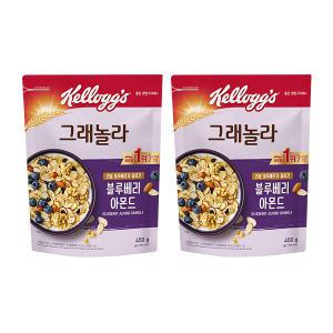 켈로그 블루베리 아몬드 그래놀라, 450g, 2개