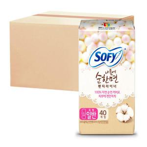 쏘피 내몸에순한면 팬티라이너 일반 40P x 24개