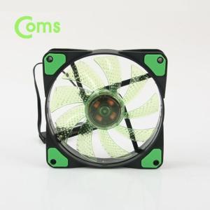 Coms 쿨러 케이스용 CASE (120mm) Green (Green LED) (WFFOW6M)