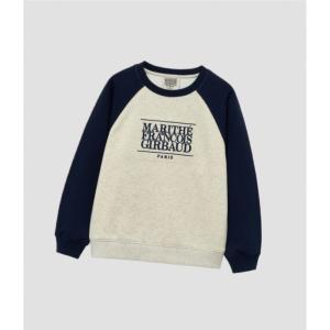 마리떼 MARITHE KIDS ENFANT CLASSIC LOGO COLOR BLOCK SWEATSHIRT oatmeal 723162