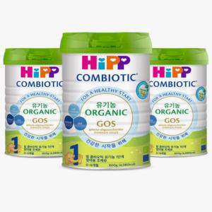 HiPP 힙 콤비오틱 유기농 분유 1단계 800g x 3개