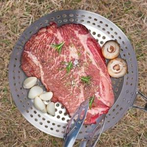 삽겹살 바베큐 직화구이 폴딩 타공 프라이팬 캠핑바베큐 고기그릴팬 숯불구이 BBQ