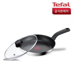 테팔 인덕션 에센스쿡 후라이팬 24cm+유리뚜껑 24cm