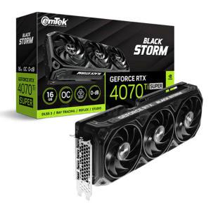 이엠텍 지포스 RTX 4070 Ti SUPER BLACK STORM OC D6X 16GB.*