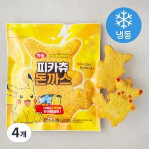 하림 포켓몬 피카츄 돈까스 (냉동) 4개, 500g one option