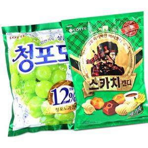 (제스트)청포도캔디1445g + 스카치캔디1553g 대용량사탕 1553g