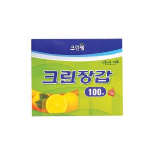 크린랩 크린장갑 100매 일회용 위생 비닐장갑