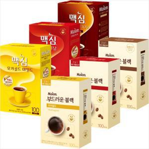 [넉넉한유통기한]맥심커피만/부드러운블랙100T