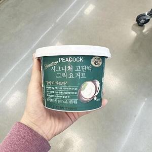 [셀러허브 식품]피코크 시그니처 고단백 그릭 요거트 450g a402526