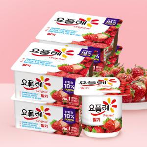 빙그레 요플레 딸기 85g 16개