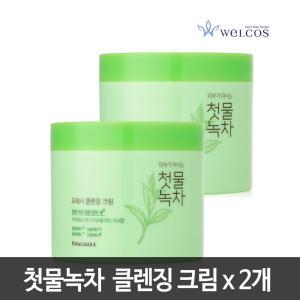 첫물녹차 프레시 클렌징 크림 300g X2개 / 발효녹차 이야기