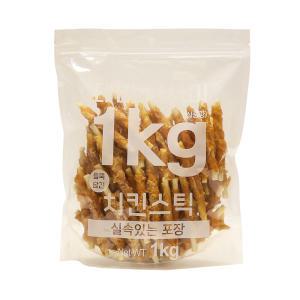 테비 사사미 1kg 치킨스틱 대용량 강아지간식