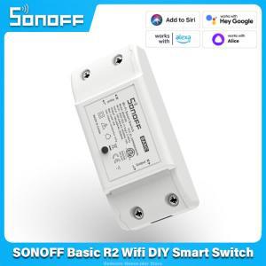 SONOFF Basic R2 와이파이 DIY 인터럽터 스마트 스위치 리모컨 스마트 홈 조명 스위치 EWeLink Alexa Googl