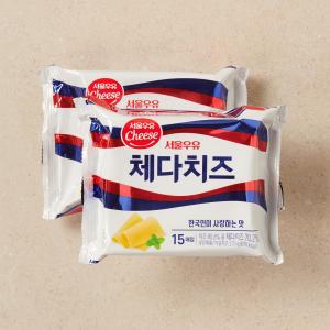 서울우유 체다 슬라이스 치즈270g2개입 540g 645881