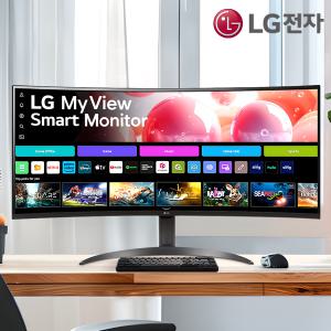 LG전자 MyView 34인치 스마트모니터 WQHD 커브드 21:9 HDR10 WebOS23 OTT 리모컨