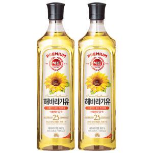 사조 해표 해바라기유 900ml x 2개 / 식용유 유지류 오일 기름