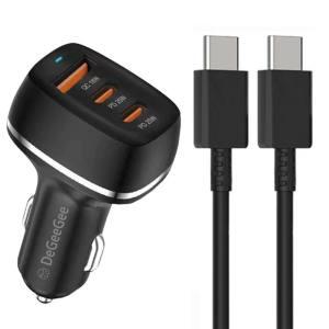 디지지 68W PD USB C타입 3포트 멀티 초고속 충전기 시거잭(C to C 초고속 케이블 포함