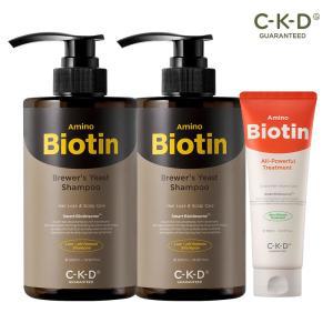 CKD 아미노비오틴 맥주효모샴푸 500ml 2개+트리트먼트 150ml