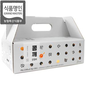 강봉석 명인조청 콩깨강정바 20gx20개/식품명인 제32호/에너지바 한과 강정 명절선물세