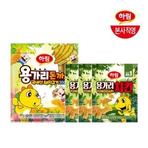 하림 용가리치킨 300g 3봉 + 용가리 돈까스 385g