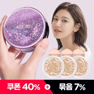 [쿠폰40%+묶음7%] 에이지투웨니스 샤이닝드롭 오리지날 팩트 케이스+리필3개