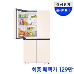 [단하루혜택가129만원대]삼성전자 비스포크 4도어 냉장고 RF90DG90124E 905L 대용량 매