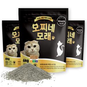 모찌네모래 무향 소디엄 벤토나이트 6kg x 3EA