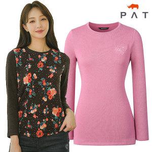 [PAT 여성] 앞판 프린트 라운드넥 티셔츠_1G85380