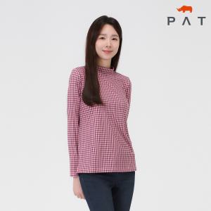 [PAT 여성] 코트나 체크 목크넥 티셔츠_1I85482