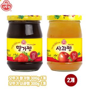 오뚜기 쨈 300g 2개 딸기쨈1+사과쨈1 무료배송/토스트/팬케이크