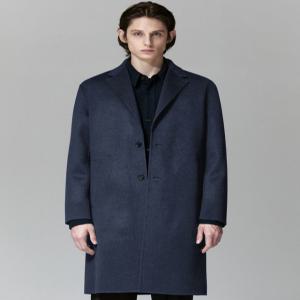 질스튜어트 뉴욕 남성 23FW [인기재입고] [Premium Cashmere] 다크블루 캐시미어50% 핸드메이드 싱글 코트