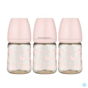 모윰 아기 유아 PPSU 젖병 래빗 핑크 트리플팩 170ml