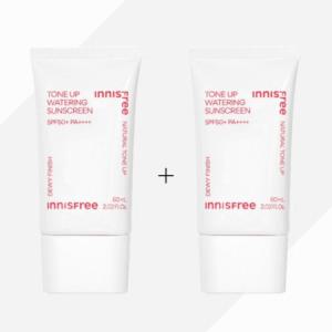 이니스프리 SPF50+ PA++++ 톤업 워터링 선스크린 60ml 2개