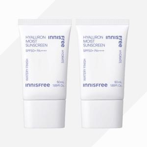 이니스프리 SPF 50+ PA++++ 50ml 히알루론 수분 선크림 2개