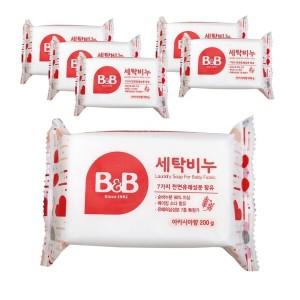 보리보리/비앤비 유아 세탁비누 200g 아카시아 X 6개/ 아기빨래