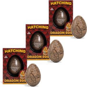 클래스 컬렉션 서프라이즈 그로잉 드래곤 해치 에그  3개 팩  브라운 Surprise Growing Dragon Hatch Egg