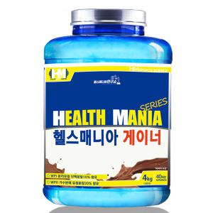 헬스매니아연구소 단백질보충제 헬스매니아 게이너 4kg  벌크업용 초코맛