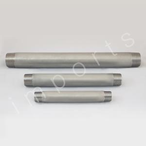 국산 스텐다대 6A~20A SCH20 롱니플 150mm~600mm SUS304 STS304 배관자재 CNC가공 수도부속 나사부속