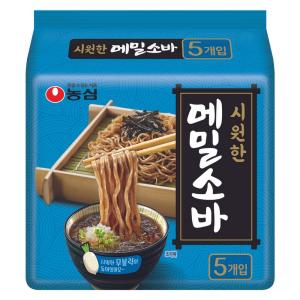 농심 메밀소바 127g 40개 여름철 시원한