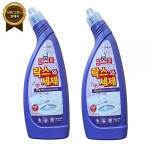 LG홈스타 락스와세제 후로랄파인 750ml X2개 화장실 욕실 변기 청소 곰팡이 악취제거