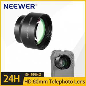 카메라 모노포드 HD 망원 렌즈 15 프로 맥스 휴대폰 케이지 케이스 17mm 포함 60mm 2X