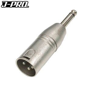 J-PRO JC08 XLR 캐논 수-TS 55잭 변환 젠더 커넥터 TS 56 XLRTS TRS AUX RCA 음향 마이크 XLRXLR